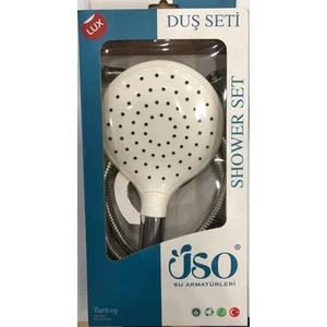 Garden Mafsallı Duş Seti Beyaz Üso