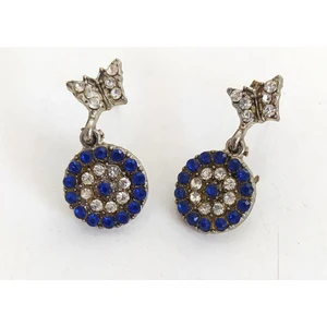 Hd Marketim Nazar Boncuklu Kelebek Taşlı Küpe