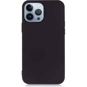 Caseart Apple iPhone 13 Pro Max Kapak Premium Rubber Silikon Kılıf - Siyah