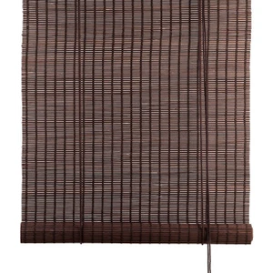 Bambu Stor Perde 200 x 180 cm Koyu Kahverengi