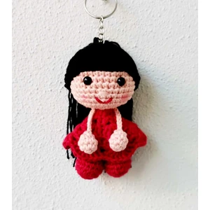 Toys City Maskot Kırmızı Bebek Organik Örgü Oyuncak