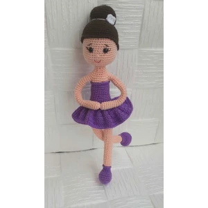 Toys City Mor Balerin Bebek Organik Oyuncak