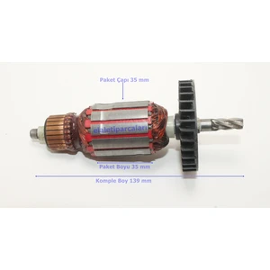 Dewalt Tipi D25013 Endüvi Rotor Kollektör