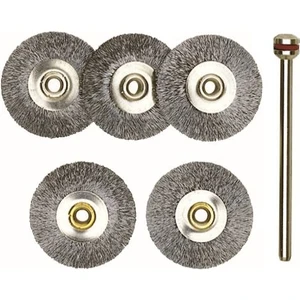 28956 Daire Disk Tel Fırça Seti 5'li
