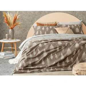 English Home Stony Fern Pamuklu Tek Kişilik Nevresim Seti 160 x 220 cm Kahverengi