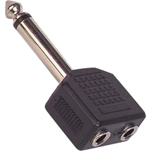 6.3 mm Stereo Erkek / 3.5 mm St x 2 Dişi Çevirici Jack