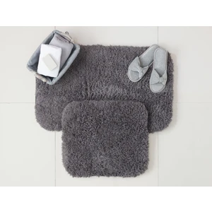 Madame Coco Sheep Banyo Paspası Antrasit50 x 80+45 x 50 cm