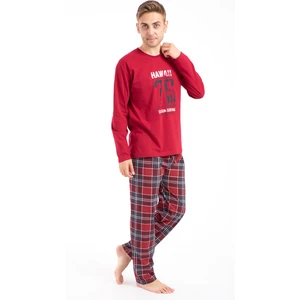 Erkek Baskılı Pijama Takımı Uzun Kollu Tampap 2170