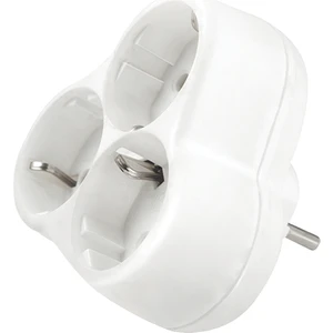 Topraklı Üçlü Beyaz Fiş - Priz Yonca