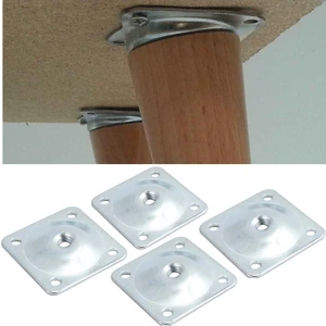 Kanepe Sehpa Masa Ahşap Ayak Bağlantı Aparatı 15 Derece Açılı Metal Montaj Braketi 4 Adet