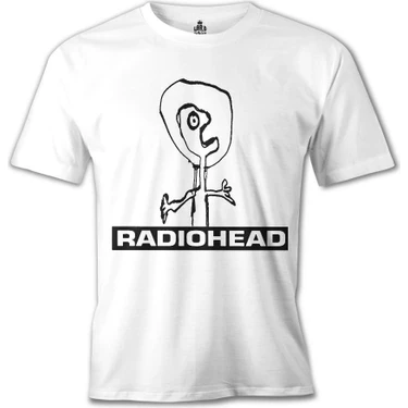 T-Shirt Radiohead Beyaz Erkek Tshirt Fiyatı - Taksit Seçenekleri