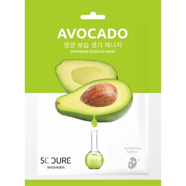 5C Cure Avocado Intensive Essence Mask- Avokado Yüz Maskesi