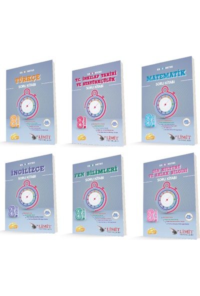 Bilim Anahtarı Yayınları Kronometre 8. Sınıf Tüm Dersler Soru Bankası Seti