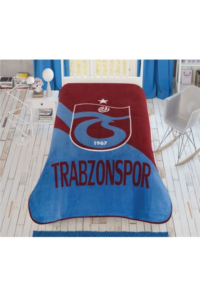 Lisanslı Trabzonspor 1967 Logo Tek Kişilik Battaniye