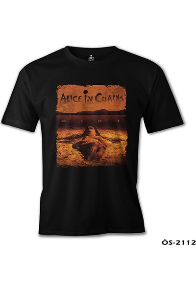 T-Shirt Alice In Chains - Dirt Siyah Erkek Tshirt