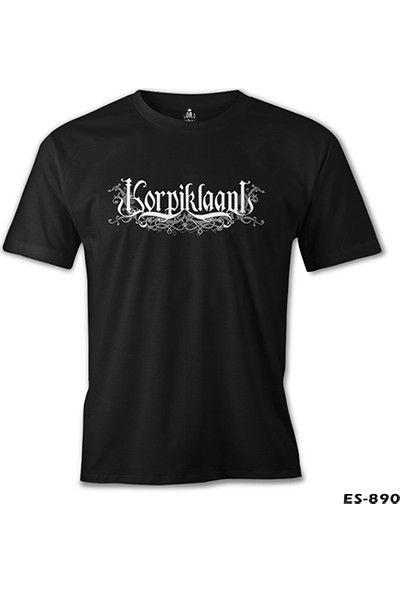 Llord T-Shirt T-Shirt Korpiklaani - Logo Siyah Erkek T-Shirt