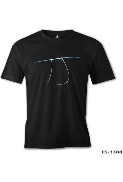 T-Shirt Matematik - Pi 11 Siyah Erkek Tshirt