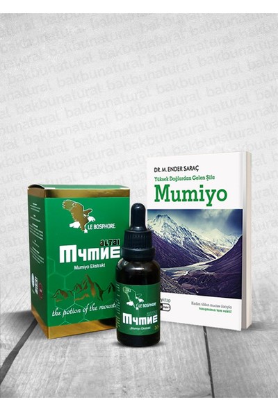 Mumiyo Mumian Ekstraktı 30 ml ve Dr Ender Saraç Mumiyo Kitabı