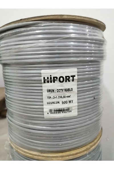 Hiport 2+1 2*0,50 Cctv Kablo 500 mt