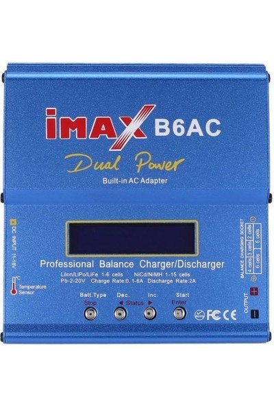 Imax B6AC Dahili Adaptörlü Lixx, Nixx, Pb Şarj Aleti (80W)