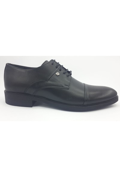 Nevzat Öge Siyah Iç ve Dış Yüzey Kauçuk Taban Erkek Klasik Ayakkabı