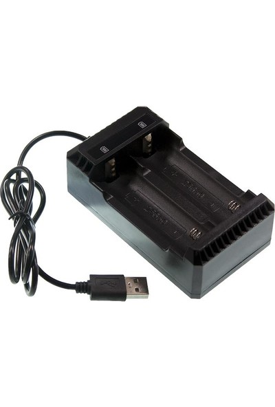 Motorobit Li-Ion USB 18650/22650/26650 3.7V Pil Şarj Aleti 2'li