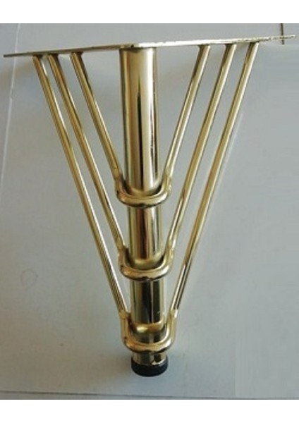4 Adet 15 cm Metal Tel Ayak Mobilya Ayağı Altın