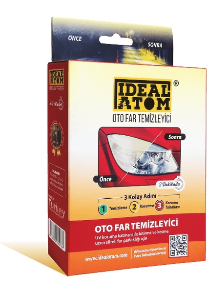 Ideal Atom Oto Far Temizleme Seti fiyatları