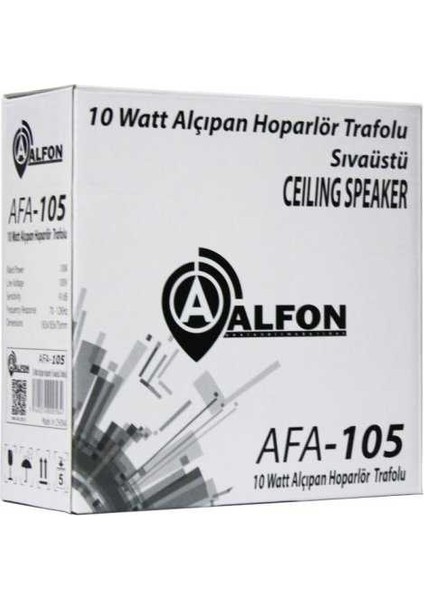 AFA-105 13CM 20W Trafolu Sıvaüstü Alçıpan Hoparlör fiyatları