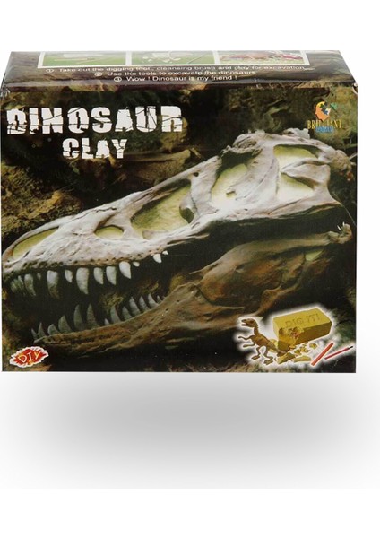 Dinosour Clay Arkeolojik Kazı Seti Dinazor