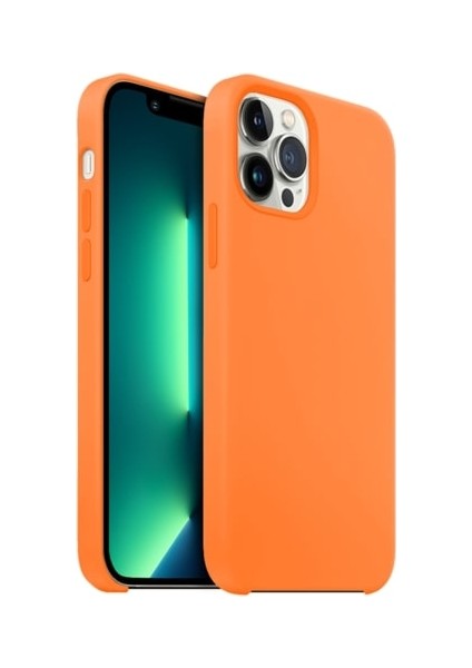 Buff Apple iPhone 13 Pro Max Rubber Fit Kılıf Turuncu fiyatları