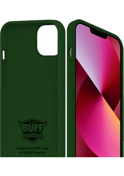 Buff Apple iPhone 13 Rubber Fit Kilif Yeşil