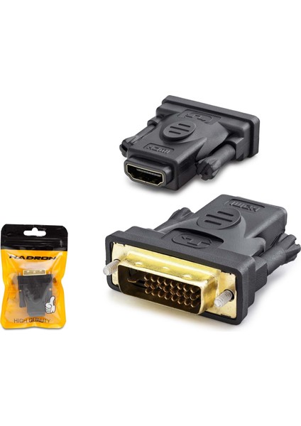 HDX1266(4001) Adaptör Çevirici DVI To HDMI M/f 24+1