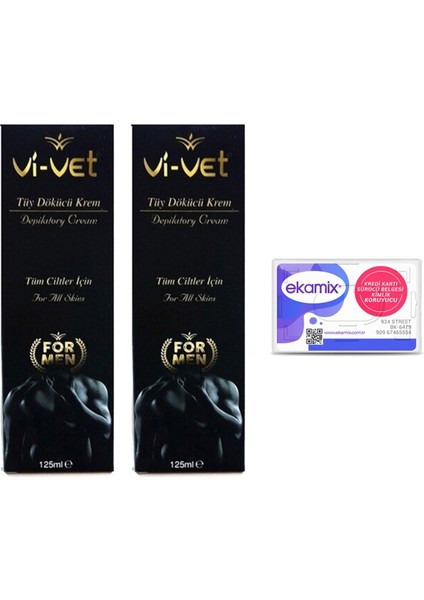 Men 125 ml Tüy Dökücü Krem x 2 + Kimlik Koruyucu