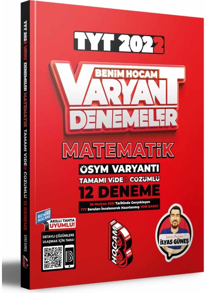 2022 TYT Matematik Tamamı Video Çözümlü 12 Deneme Sınavı