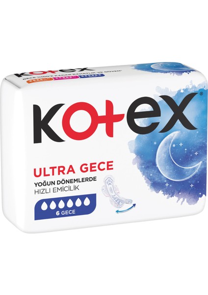 Ultra Hijyenik Ped Gece 6 Ped