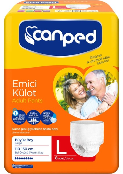 Emici Külot Büyük 8'li