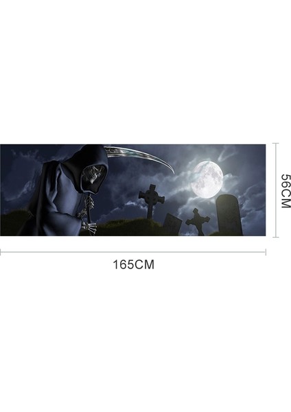 Ölüm Mezarlığı Desen Korku Serisi Araba Arka Cam Dekoratif Etiket, Boyut: 165 x 56CM-SIYAH (Yurt Dışından) fırsatları