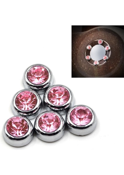 6'sı 1 Arada Elmas Etiket Seti Kişilik Kristal Dekorasyon-Pembe (Yurt Dışından) modelleri