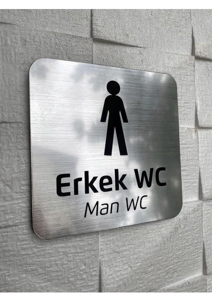 Metallice Silver Seri Erkek Wc Yönlendirme Tabelası fiyatları