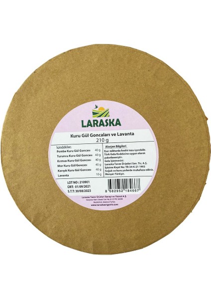Kuru Gül Goncaları ve Lavanta Paketi 210 gr