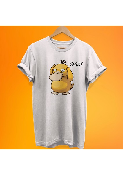 Pokemon Saydek Baskılı %100 Pamuk Oversize T-Shirt Büyük Beden Tişört