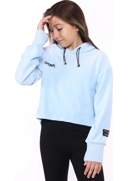 Toontoy Kids Toontoy Kız Çocuk Kapüşonlu Kadife Sweatshirt