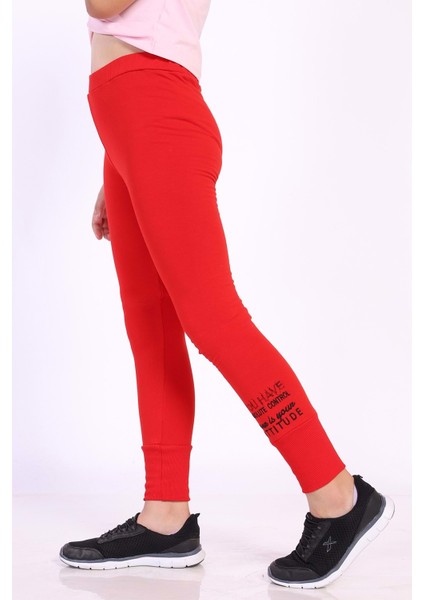 Toontoy Kız Çocuk Sport Baskılı Tayt