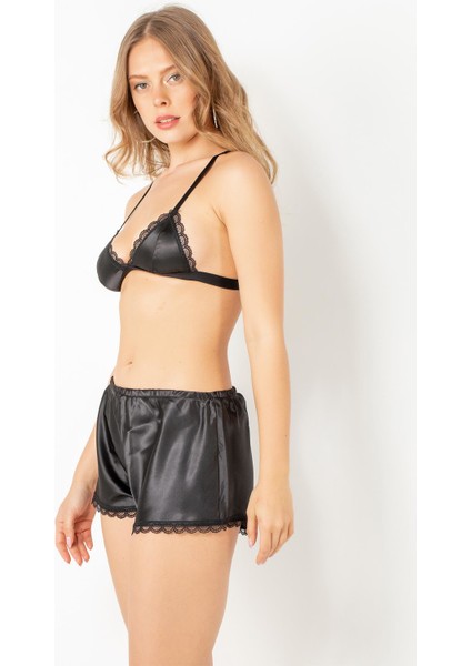 Saten Bralet Takım