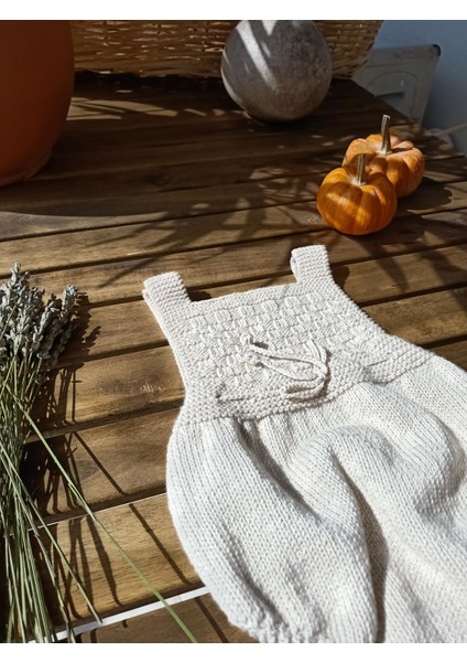 Handmade Pamuk El Örgüsü Bebek Kısa Kol Tulum, Yeni Doğan Hastane Eve Dönüş Kıyafeti fırsatları