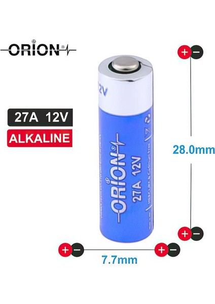 27A 12V Alkalin Pil