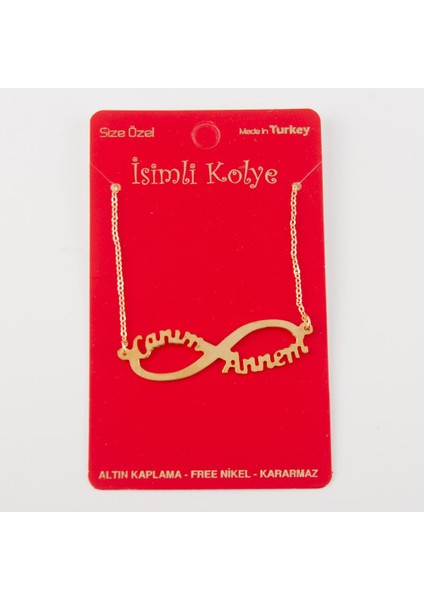 Canım Annem Plaka Sonsuz Kolye