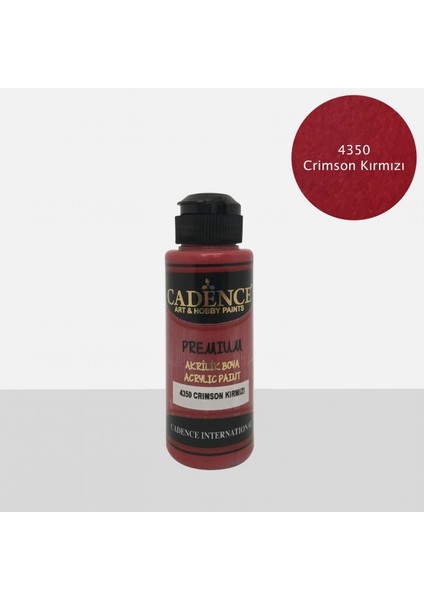4350 Akrilik Boya Ahşap Boyası Crimson Kırmızı 500 ml