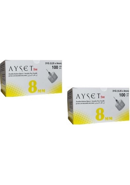 Fine 31G Insülin Kalem Iğnesi 200 Adet